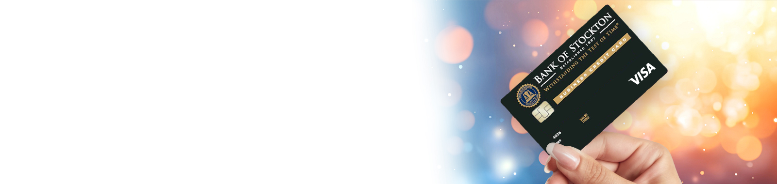 Business credit card banner